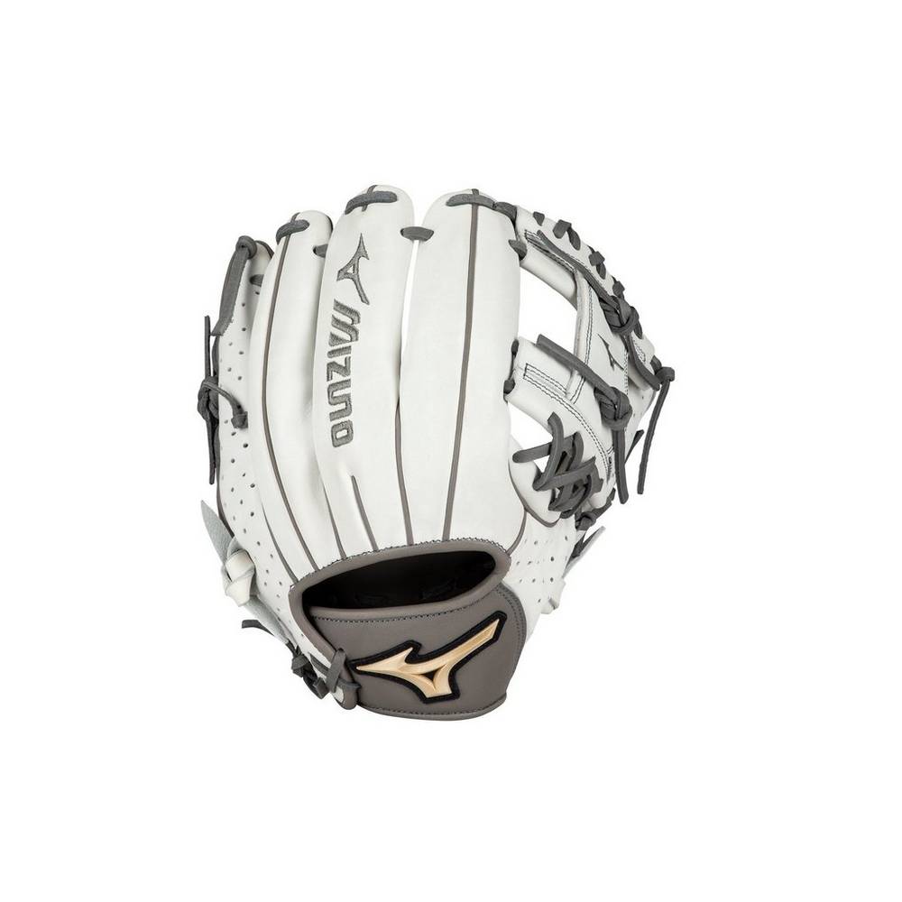 Damske Rukavice Mizuno Prime Elite Infield/Pitcher Fastpitch 11.75" Softball Biele/Siva Vypredaj EPD